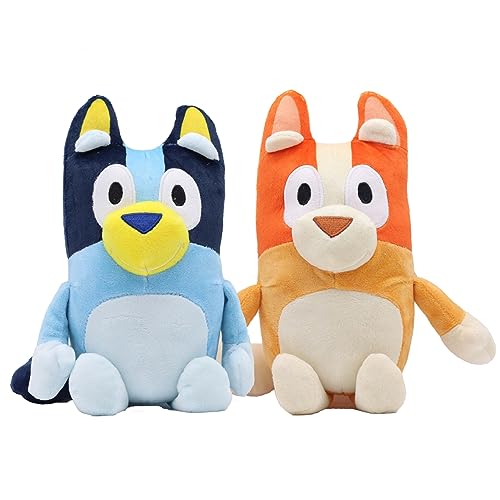 Maomoto Bluey & Bingo Plush Toy,28cm/11'' Bluey Plush Figures Toys Bluey Heeler Family Bluey Friends Soft Bingo Plush Toy Bingo Plush Dog for Ages 3-8 Years von Maomoto