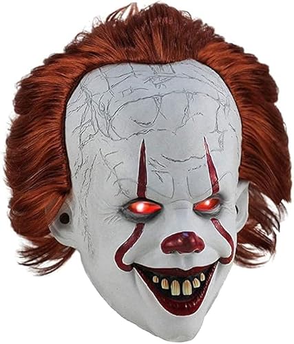 Halloween Clown Maske, Gruselige IT Maske, Halloween Gruselige Latexmasken Kostüm Prop für Party Cosplay (Maske-B) von Maooye