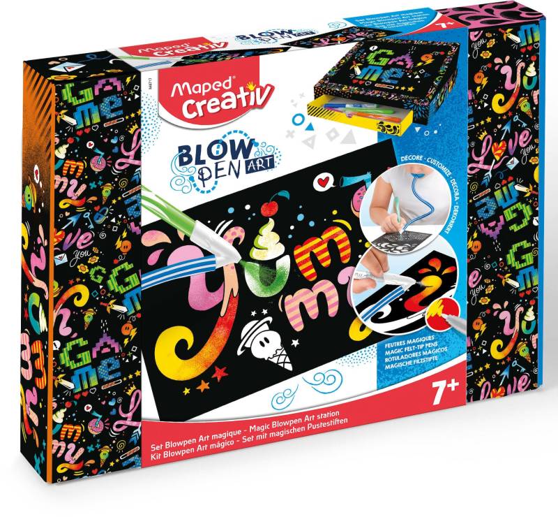 Maped Creativ Bastelset Magic Blowpen Art Station von Maped