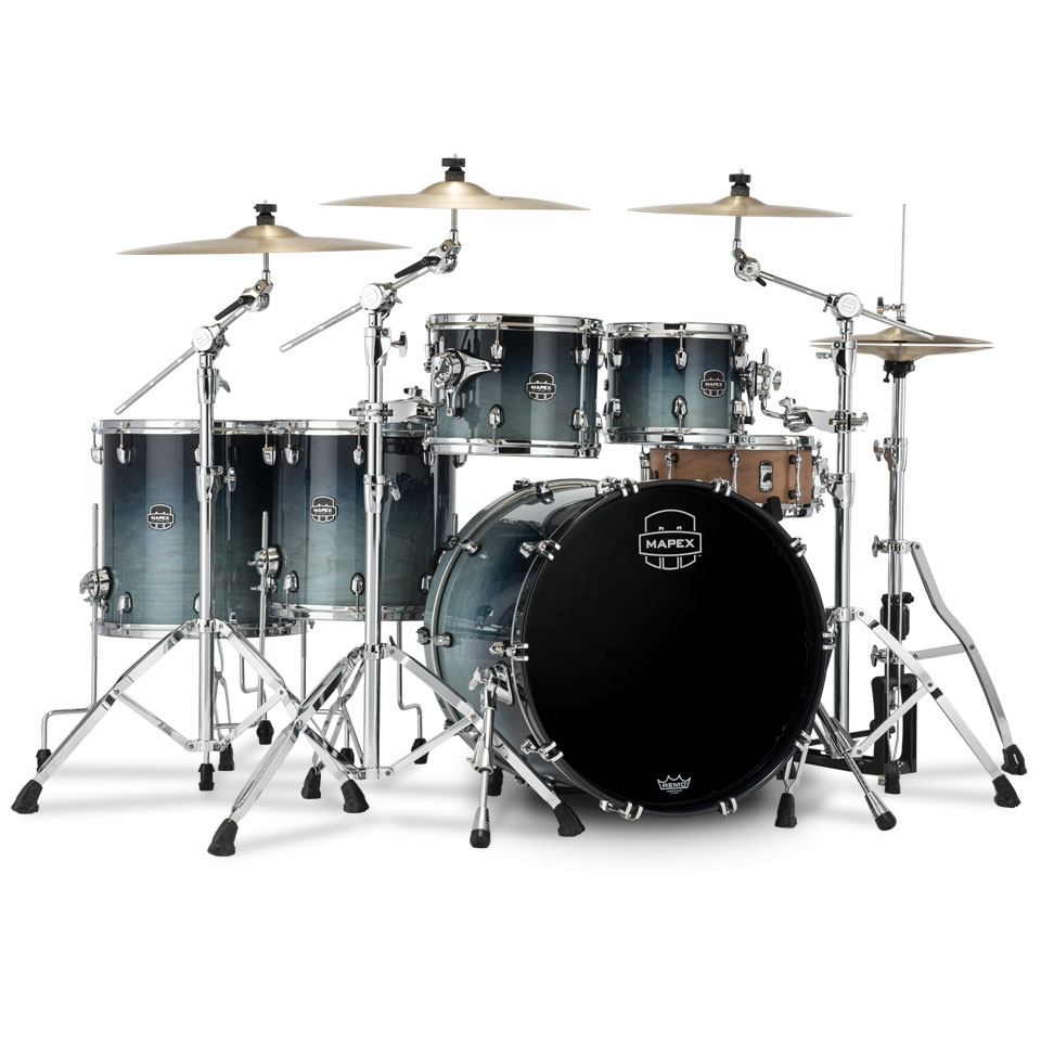 Mapex Saturn 22" Teal Blue Fade 5 Pcs. Shellset Schlagzeug von Mapex