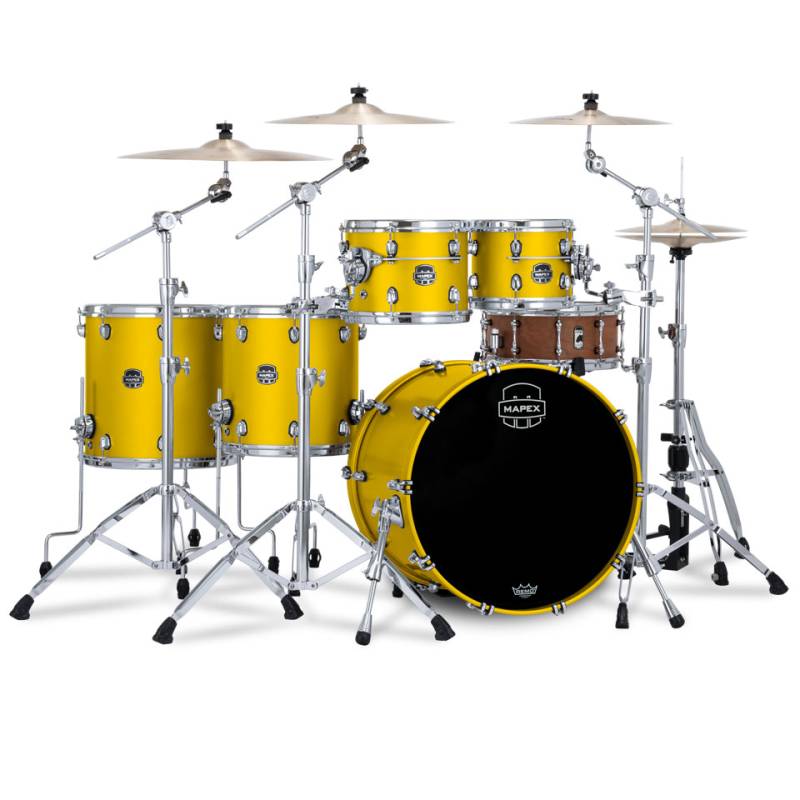 Mapex Saturn Evolution 22" Tuscan Yellow Studioease Shell Set von Mapex