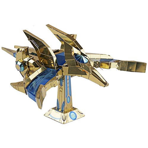 MU 3D Metall Puzzle Starcraft Phoenix Assemble Model Kits DIY 3D Laser Cut Spielzeug YM-N031 von Maplemu