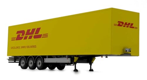 MarGe Models Pacton Kofferauflieger DHL Design 1:32 Modellauto Trailer für Erwachsene Modellbau-Enthusiasten von MarGe Models