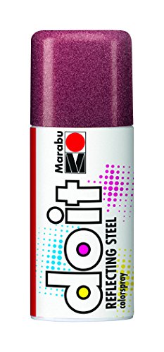 Marabu 21077006529 - Do it Reflecting Steel, reflex rot, Colorspray auf Acrylbasis für funkelnde Metalleffekte, sehr schnell trocknend, sehr gute Deckkraft, wetterfest, 150 ml Sprühdose von Marabu