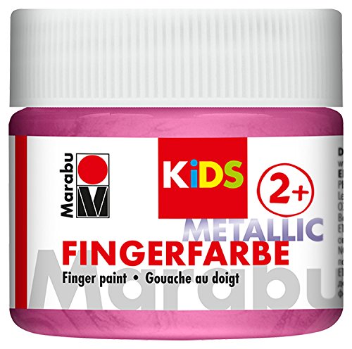 Marabu 03030050733 - Kids Fingerfarbe metallic rosa 100 ml, Fingermalfarbe auf Wasserbasis, parabenfrei, vegan, laktosefrei, glutenfrei, zum Malen in Kindergarten, Schule, Therapie und zu Hause Marabu 03030050733 - Kids Fingerfarbe metallic rosa 100 ml, Fingermalfarbe auf Wasserbasis, parabenfrei, vegan, laktosefrei, glutenfrei, zum Malen in Kindergarten, Schule, Therapie und zu Hause von Marabu
