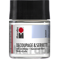 Marabu 114005844 Marabu Decoupage & Serviette Lack und Kleber glänzend, 50 ml von Marabu