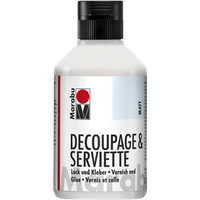 Marabu 114013843 Marabu Decoupage & Serviette Lack und Kleber matt, 250 ml von Marabu