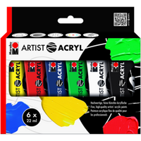 Marabu 122000091 Marabu Artist Acryl 6 x 22 ml, farblich sortiert Marabu 122000091 Marabu Artist Acryl 6 x 22 ml, farblich sortiert von Marabu