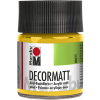 Marabu 140105021 Marabu Decormatt Acryl Mittelgelb 021, 50 ml von Marabu