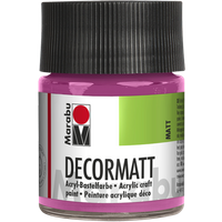 Marabu 140105033 Marabu Decormatt Acryl Pink 033, 50 ml von Marabu