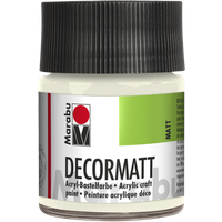 Marabu 140105070 Marabu Decormatt Acryl Weiß 070, 50 ml von Marabu