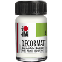 Marabu 140139070 Marabu Decormatt Acryl Weiß 070, 15 ml von Marabu