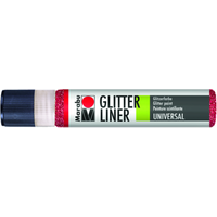 Marabu 180309538 Marabu-Glitter Liner Glitter-Rubin 538 25 ml von Marabu