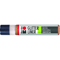 Marabu 180309586 Marabu Glitter-Liner Glitter-Rotgold 586, 25 ml von Marabu