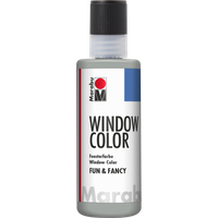 Marabu 40604020 Marabu Window Color fun & fancy Konturen-Silber 082, 80 ml von Marabu
