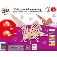 Marabu 46000011 mara 3D Puzzle Schmetterling FSC 100% von Marabu