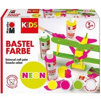 Marabu KiDS Bastelfarbe NEON 4x80ml von Marabu