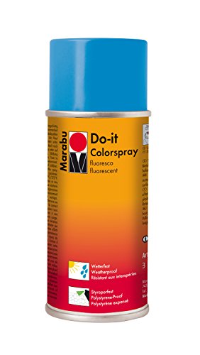 Marabu-do it Spraydose 150ml, Fluoresco-Blau von Marabu