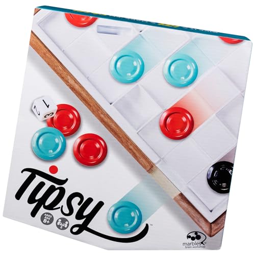 Tippsy, strategisches und herausforderndes 3D-Schwerkraftspiel für 2 Spieler, für Kinder ab 8 Jahren von Marbles