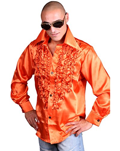 Marco Porta Faschingskostüme Schlagerhemd Orange, 3XL von Marco Porta