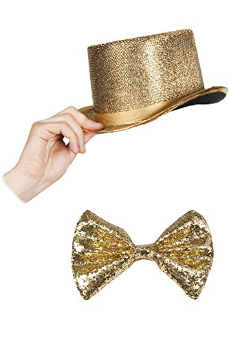 Marco Porta Silvester Outfit Zylinder Set (Gold) von Marco Porta