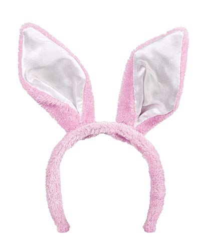 TH-MP Hasenohren Haarreif Bunny Osterhase Kostüm Zubehör Löffel Kaninchen Tierkostüm Accessoire (Rosa) von Marco Porta