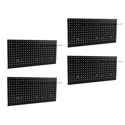 Marhynchus 4pcs Peg Boards mit Hooks Metall Pegboard Wall Organizer Kit für Garage Workshop Warehouse Organisation Marhynchus 4pcs Peg Boards mit Hooks Metall Pegboard Wall Organizer Kit für Garage Workshop Warehouse Organisation von Marhynchus