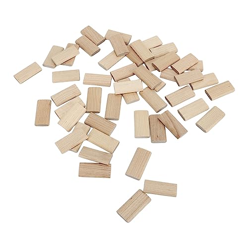 Marhynchus 50er-Pack Domino-Zapfen aus Dichtem Buchenholz, 6 X 40 Mm, für Möbel, Möbelbau, Rahmentechnik von Marhynchus