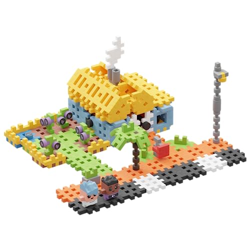 Marioinex 904152 Mini-Waffel-Steine Stadthaus 148 Stück 2 Figuren Flugzeug Spielzeug raketen Spielzeug für Kinder bausteine Kinder Building Blocks von Marioinex