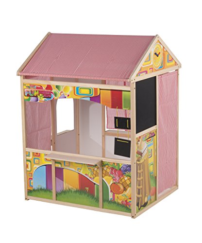 Marionette 56388 - Rollenspielhaus aus Holz und Textilelementen von Marionette