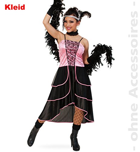 Damen-Kostüm freches "SALOON GIRL" Kleid in schwarz/rosa Gr. 36-42 Damen-Kostüm freches "SALOON GIRL" Kleid in schwarz/rosa Gr. 36-42 von Markenlos