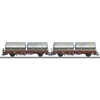 MÄRKLIN 46925 H0 Rungenwagen-Set mit Biertanks 3 Kbs 443, DB, Ep. III von Marklin