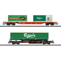 MÄRKLIN 47109 H0 KLV-Güterwagenset "Carlsberg und Tuborg", AAE, Ep. VI von Marklin