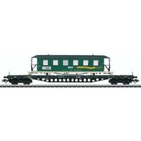 MÄRKLIN 47117 H0 Tragwagen Sgs 693 mit Schmalspurwagen der Lößnitzgrundbahn, DB AG, Ep. V von Marklin