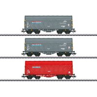 MÄRKLIN 47224 H0 Schiebeplanenwagen-Set Shimmns, NACCO, Ep. VI von Marklin