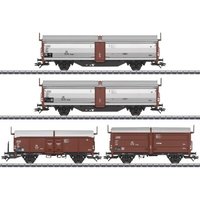 MÄRKLIN 47301 H0 Schiebedach-/Schiebewandwagen-Set Tbes-t-66, DB, Ep. III von Marklin