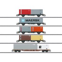 MÄRKLIN 47680 H0 Container-Tragwagen-Set, DB, Ep. IV von Marklin