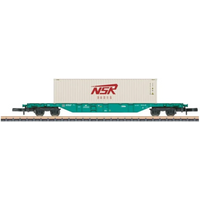 MÄRKLIN 82641-06 Z Containertragwagen Sgns 691 mit Container 40' NSR aus Display 82641, DB AG, Ep. VI von Marklin