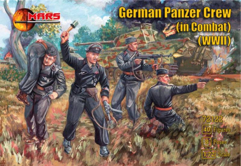 German Panzer Crew (in Combat) WWII von Mars Figures