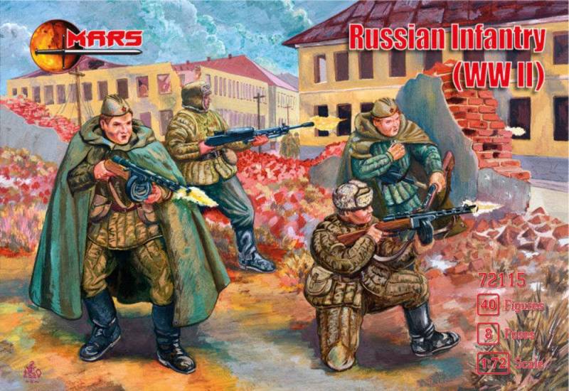 WWII Russian infantry von Mars Figures