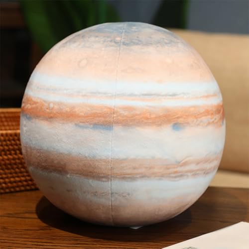 Martin Kench Quecksilber, Jupiter, Saturn, Neptun Plüschkissen, Universum-Serie Plüschtiere Realistische Stellare Planeten Kuscheltier (17cm,Jupiter) von Martin Kench