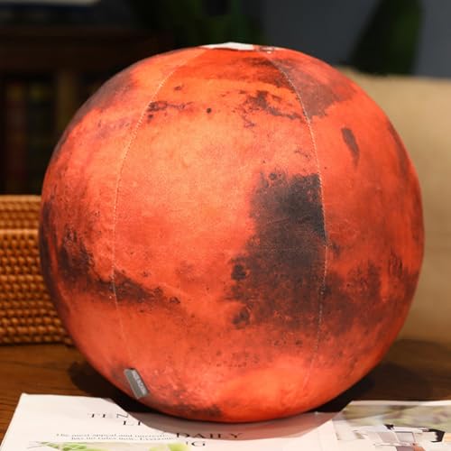 Martin Kench Quecksilber, Jupiter, Saturn, Neptun Plüschkissen, Universum-Serie Plüschtiere Realistische Stellare Planeten Kuscheltier (17cm,Mars) von Martin Kench