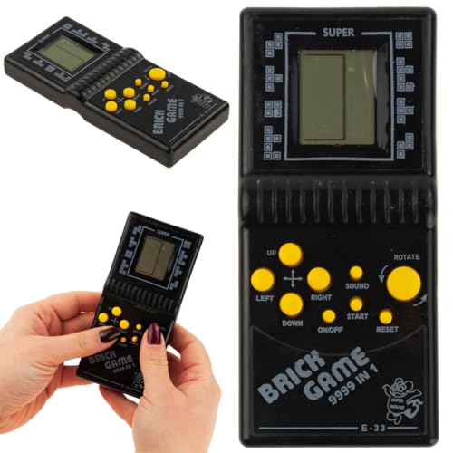 ELEKTRONISCHES Spiel Tetris Schlange TASCHENKONSOLE, Retro Kinderspielkonsole Geschenke der 70er/80er/90er Jahre Puzzle Spielzeug Handheld-Spielgerät von Martom