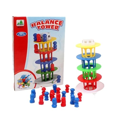 Martom Schiefer Turm Arcade-Spiel. Spiele für Kinde Stapelturm, Spielzeug für Kinder und Erwachsene, bunter Turm, Geschenk für Jungen und Mädchen von Martom