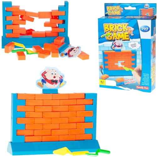 Martom Wackelmauer Wackelturm Stapelspiel Geschicklichkeitsspiel Kinderspiel Neu Stapelwand, Brettspiel, pädagogisches Spiel für Kinder, Spielzeug für Mädchen und Jungen von Martom