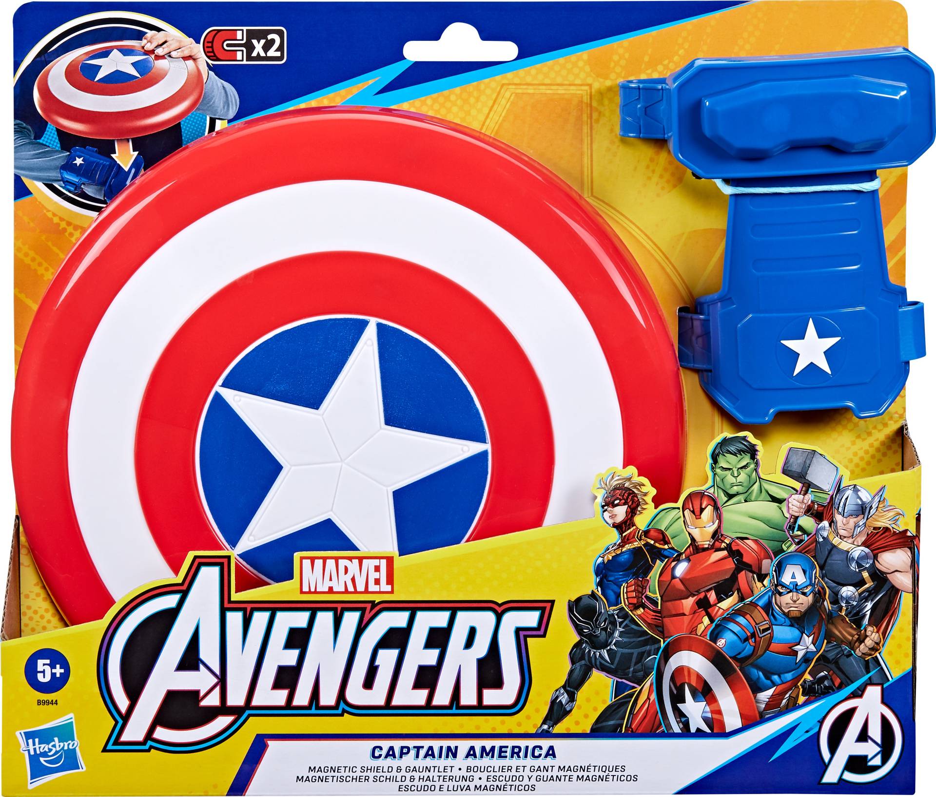 Marvel Avengers Captain America Magnetischer Schild und Kampfhandschuh Kostüm von Marvel Avengers