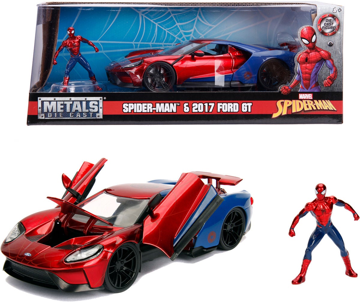 Marvel Spider-Man 2017 Ford GT mit Figur von Marvel Spider-Man