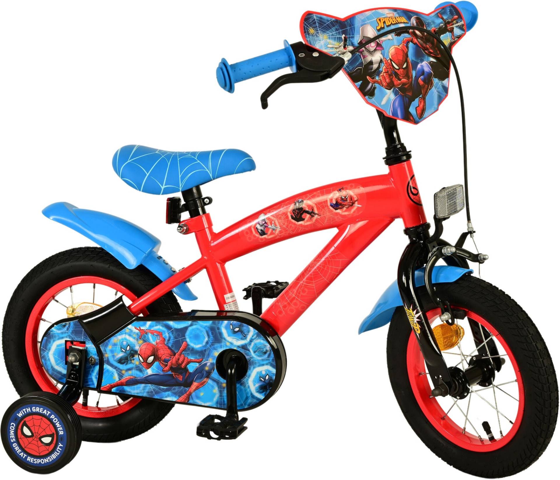 Marvel Spiderman Kinderfahrrad 14 Zoll, Rot von Marvel Spider-Man