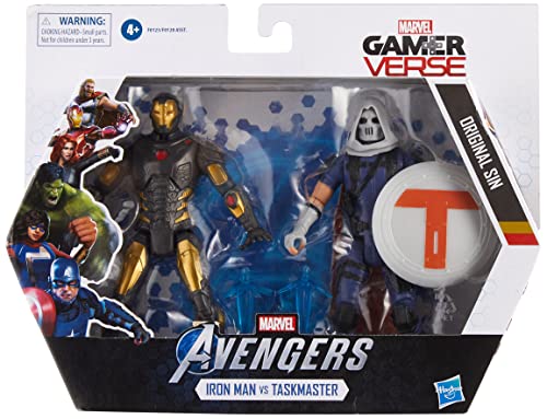 Hasbro Marvel Gamerverse 15 cm große Iron Man vs. Taskmaster Action-Figuren, ab 4 Jahren Hasbro Marvel Gamerverse 15 cm große Iron Man vs. Taskmaster Action-Figuren, ab 4 Jahren von Marvel