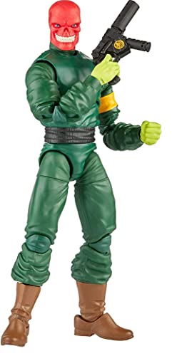 Marvel Hasbro Legends Serie 15,2 cm große Sammel-Action-Figur mit rotem Totenkopf, 7 Zubehörteile und 1 Build-a-Figure-Teil, Premium-Design von Marvel